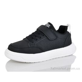 Кросівки дитячі модні Весна/осінь K04-1 black (6 пар р.32-37) "KEWK" недорого оптом від прямого постачальника