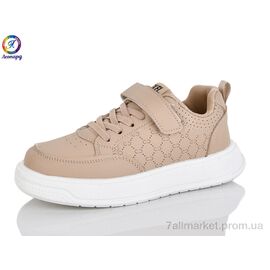 Фотография Кроссовки детские модные Весна/осень K04-1 khaki (6 пар р.32-37) "Леопард" недорого оптом от прямого поставщика