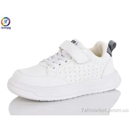 Кросівки дитячі модні Весна/осінь K04-1 white (6 пар р.32-37) "Леопард" недорого оптом від прямого постачальника