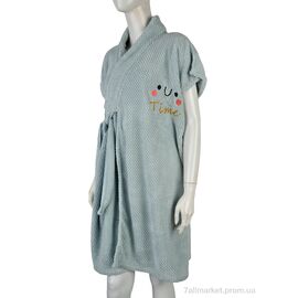 Фотография Халат женский Весна/осень Халат 6837 (10463) l.blue (2 шт. р.сетка One size) "Obuvok" недорого оптом от прямого поставщика
