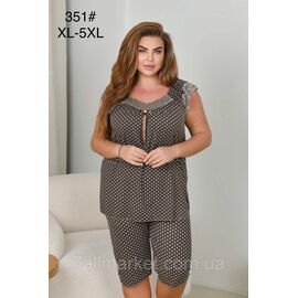 Фотография Пижама женская молодёжная р-ры XL-5XL "FLOWER" купить недорого от прямого поставщик