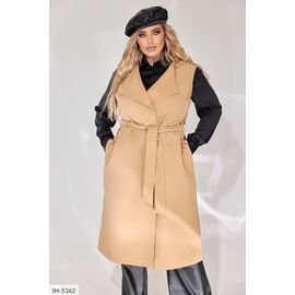 Жіночий тренч великого розміру р.48-50;52-54;56-58 "BRENDA" купити недорого від прямого постачальника