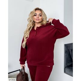 Фотография Женский прогулочный костюм со штанами большие размеры р.50-54;56-60 (3цв) "LETTI" купить недорого от прямого поставщика