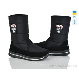 Дутики жіночі утеплені Зима 3117 чорний (6 пар р.37-42) "Paolla" недорого оптом від прямого постачальника