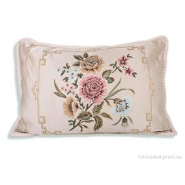 Фотография Подушка  Гобелен 07886-1 beige (70x50) (2 шт. р.сетка One size) "Obuvok" недорого оптом от прямого поставщика