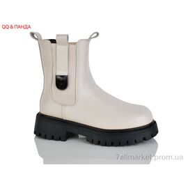 Фотография Ботинки женские стильные зима 001-2  beige (6 пар р.36-41) "QQ&Панда" недорого оптом от прямого поставщика