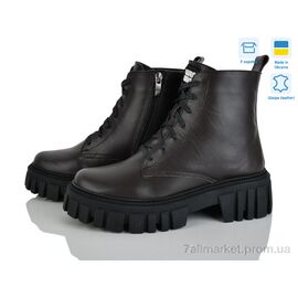 Фотография Ботинки женские стильные зима 341 корич.к. (6 пар р.36-40) "G-Aira" недорого оптом от прямого поставщика