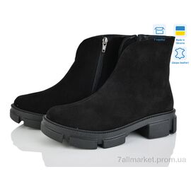 Фотография Ботинки женские стильные Весна/осень NXY02 чорний з. (6 пар р.36-40) "G-Aira" недорого оптом от прямого поставщика