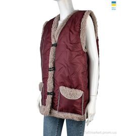 Фотография Жилетка женская Зима Жилетка N2 норма бордовий (6 шт. р.сетка 52-62) "LiBang" недорого оптом от прямого поставщика
