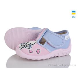 Фотография Тапки детские домашние Весна/осень Даша 360-745 рожевий (7 пар р.21-27) "LiBang" недорого оптом от прямого поставщика