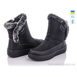 Фотография Дутики женские утепленные  Paolla 227 чорний (8 пар р.37-42) "Paolla" недорого оптом от прямого поставщика