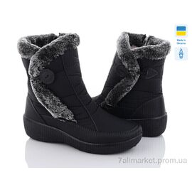 Фотография Дутики женские утепленные  Paolla 226 чорний (8 пар р.37-42) "Paolla" недорого оптом от прямого поставщика