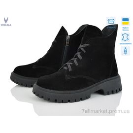 Фотография Ботинки женские стильные зима 27216 ч.VLZ А4ч.з. (6 пар р.36-40) "Viscala" недорого оптом от прямого поставщика