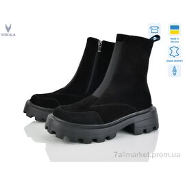 Фотография Ботинки женские стильные зима 27909 ч.з.VLZLV (6 пар р.36-40) "Viscala" недорого оптом от прямого поставщика