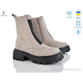 Фотография Ботинки женские стильные зима 27909 беж з. VLLV (6 пар р.36-40) "Viscala" недорого оптом от прямого поставщика