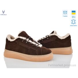 Фотография Кроссовки женские модные зима 21265-1 корич. VL з. (6 пар р.36-41) "Viscala" недорого оптом от прямого поставщика