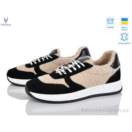 Фотография Кроссовки женские модные зима 21263-1 ч.з.хутро VL (6 пар р.36-41) "Viscala" недорого оптом от прямого поставщика