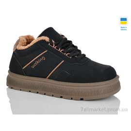 Фотография Кроссовки женские модные зима 5107 чорний (8 пар р.36-41) "DeMur" недорого оптом от прямого поставщика