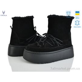 Фотография Ботинки женские стильные зима 27406-4 ч.з.VL (6 пар р.36-41) "Viscala" недорого оптом от прямого поставщика