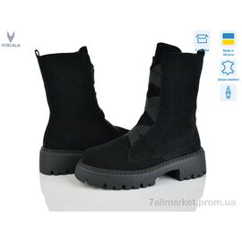 Фотография Ботинки женские стильные зима 27927 ч.з. VL Z (6 пар р.36-40) "Viscala" недорого оптом от прямого поставщика
