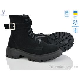 Фотография Ботинки женские стильные зима 27101 ч.з. VL Z A4ч. (6 пар р.36-40) "Viscala" недорого оптом от прямого поставщика