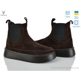 Фотография Ботинки женские стильные зима 27403-1 шок.з.-т. VL Z (6 пар р.36-41) "Viscala" недорого оптом от прямого поставщика