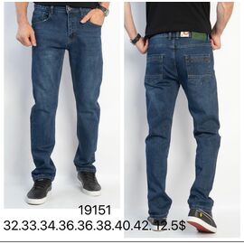 Джинси чоловічі 19151 blue р.32-42 "God Baron" недорого оптом від прямого постачальника