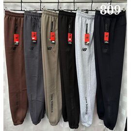 Штани спортивні чоловічі утеплені S1925 black р.48-58 "Shon" недорого оптом від прямого постачальника