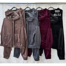 Фотография Костюм спортивный женский тёплый S1934 wine р.46-52 "Shon" недорого оптом от прямого поставщика