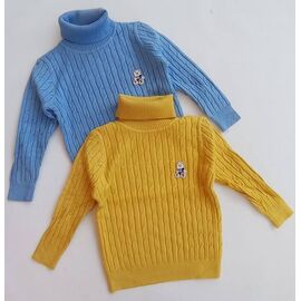 Фотография Свитер детский на девочку 88055 blue р.110-150 "Baykush" недорого оптом от прямого поставщика