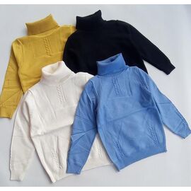 Фотография Свитер детский на девочку 88098 yellow р.110-150 "Baykush" недорого оптом от прямого поставщика