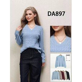 Фотография Свитер женский 897 mix р.S-XL "Miss Kurry" недорого оптом от прямого поставщика