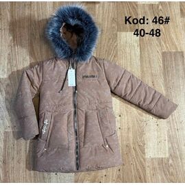 Фотография Курка детская зимняя на девочку 46-1 brown р.13-17 "Ayden" недорого оптом от прямого поставщика