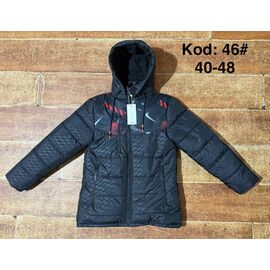 Фотография Курка подростковная зимняя 46-2 black р.40-48 "Ayden" недорого оптом от прямого поставщика