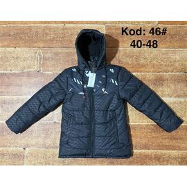 Фотография Курка подростковная зимняя 46-3 black р.40-48 "Ayden" недорого оптом от прямого поставщика