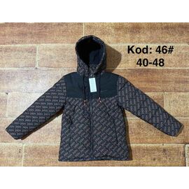 Фотография Курка детская зимняя на мальчика 46-6 black р.13-17 "Ayden" недорого оптом от прямого поставщика