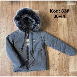 Фотография Курка детская зимняя на девочку 83 grey р.9-13 "Ayden" недорого оптом от прямого поставщика