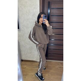 Фотография Костюм спортивный женский 105 brown р.42-52 "VALENTINA" недорого оптом от прямого поставщика