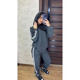 Фотография Костюм спортивный женский 105 d.grey р.42-52 "VALENTINA" недорого оптом от прямого поставщика