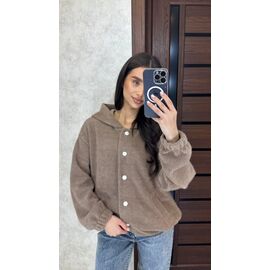 Фотография Кофта женская тёплая 3 brown р.42-48 "VALENTINA" недорого оптом от прямого поставщика