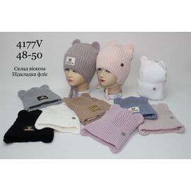 Шапка дитяча зимова унісекс 4177V mix р.48-50 "SELFI" недорого оптом від прямого постачальника