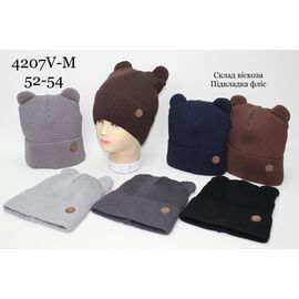 Шапка дитяча зимова на хлопчика 4207V-M mix р.52-54 "SELFI" недорого оптом від прямого постачальника
