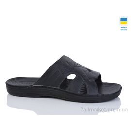 Фотография Шлепки мужские пляжные Лето Пряжка чорний (6 пар р.40-45) "Inblue" недорого оптом от прямого поставщика