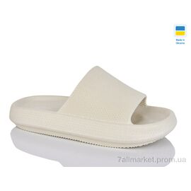 Шльопанці жіночі полегшені Літо Зефірка бежевий (8 пар р.36-41) "Inblue" недорого оптом від прямого постачальника