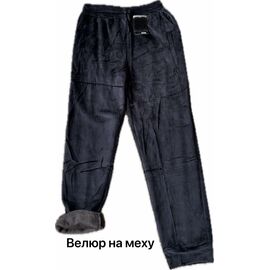 Фотография Штаны спортивные женские тёплые 1908 black р.48-56 "Алия" недорого оптом от прямого поставщика