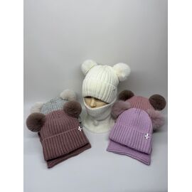 Фотография Комплект детский тёплый на девочку CN1846 mix р.3-12 "SELFI" недорого оптом от прямого поставщика