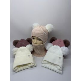 Фотография Комплект детский тёплый на девочку CN1847 mix р.1-5 "SELFI" недорого оптом от прямого поставщика