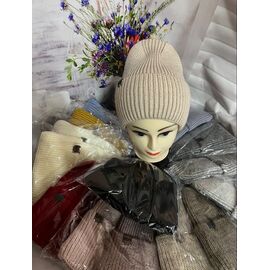 Фотография Шапка зимняя женская CN1851 mix р.56-61 "SELFI" недорого оптом от прямого поставщика