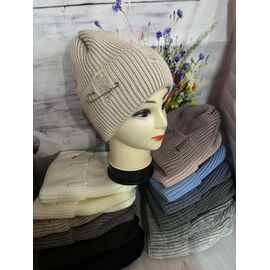 Фотография Шапка зимняя женская CN1852 mix р.56-61 "SELFI" недорого оптом от прямого поставщика