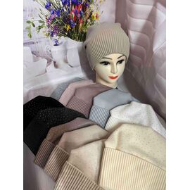 Шапка зимова жіноча CN1855 mix р.56-60 "SELFI" недорого оптом від прямого постачальника